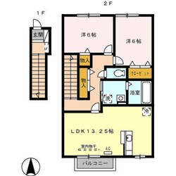 ブランズコートの物件間取画像